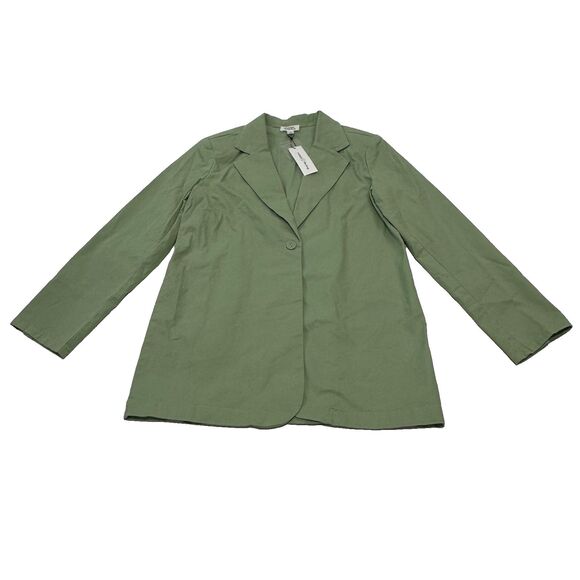 The Drop Women's Blazer Quiet Green Convertible Fit Single-Button, Size S - Picture 2 of 5